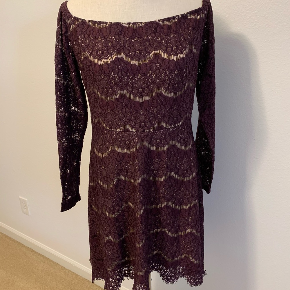 Long sleeve lace dress